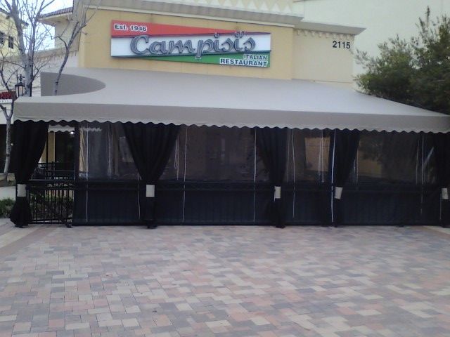 Restaurant awning